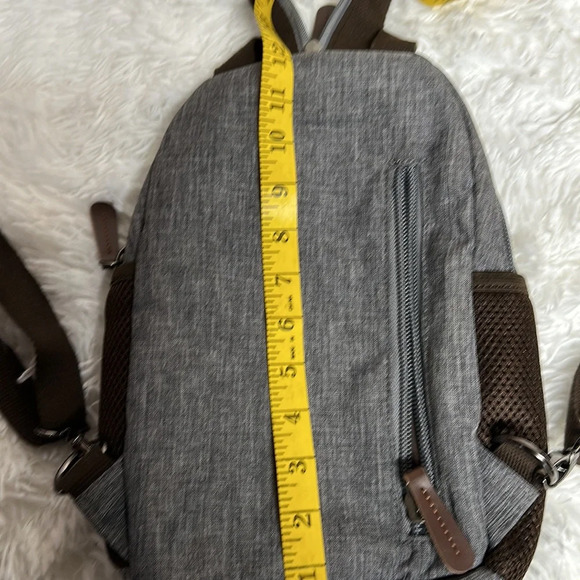 NWOT Small Canvas Backpack with Sequined Skull - Picture 11 of 12